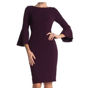Calvin Klein bell-sleeved dress